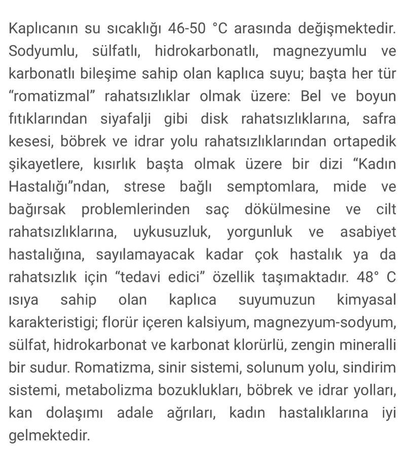 Sivas Camlica Termal Bungalow 外观 照片